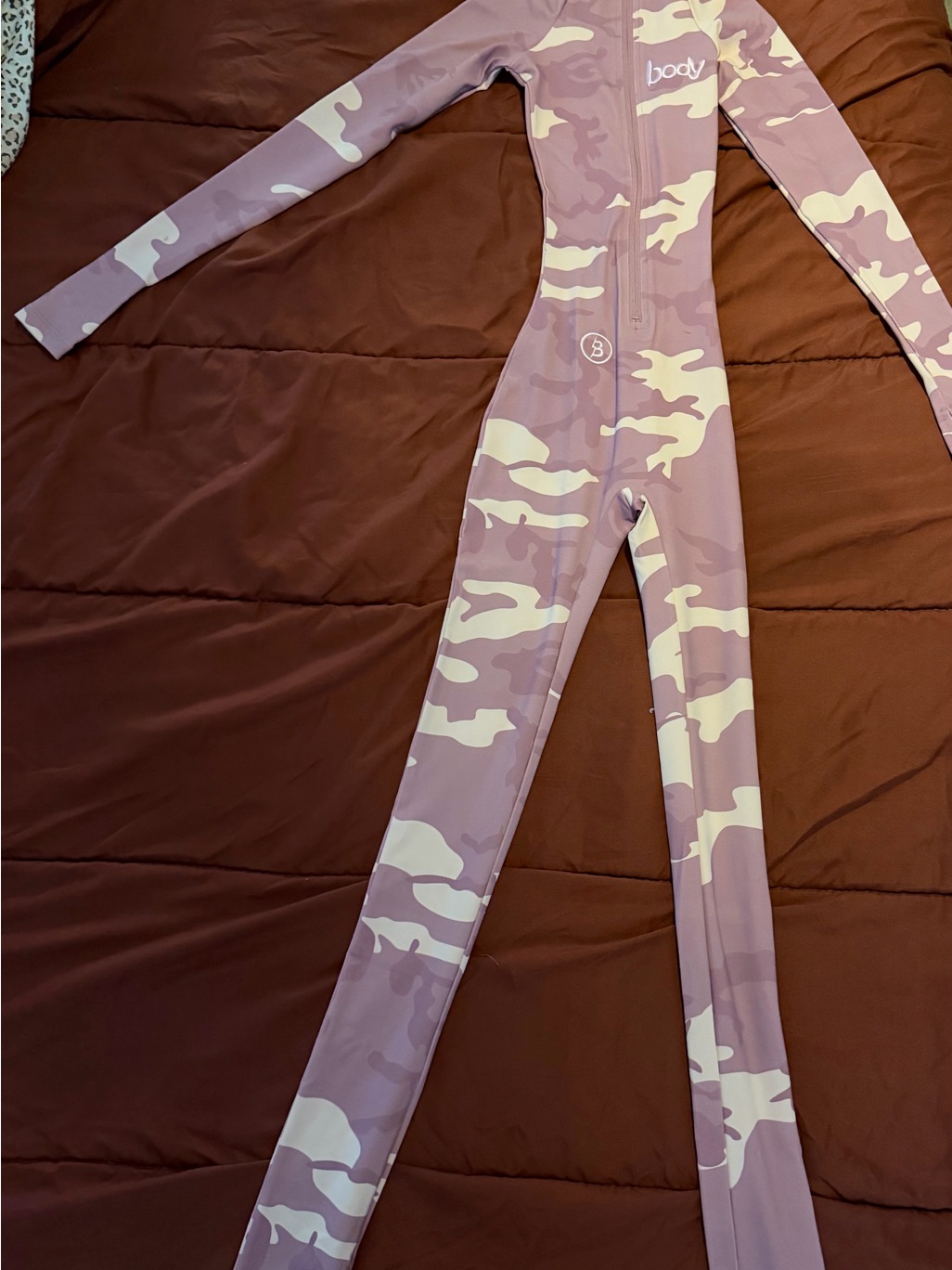 Body Glove Lilac Camo Full-Zip Jumpsuit